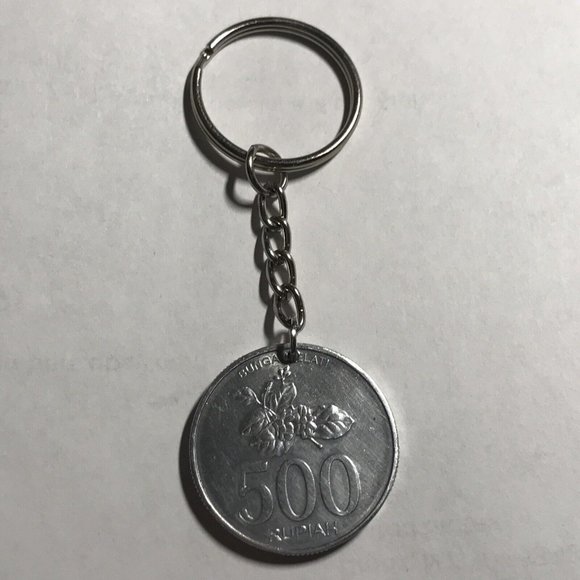 Indonesia 500 Rupiah 2008 handmade coin keychain - Picture 4 of 4